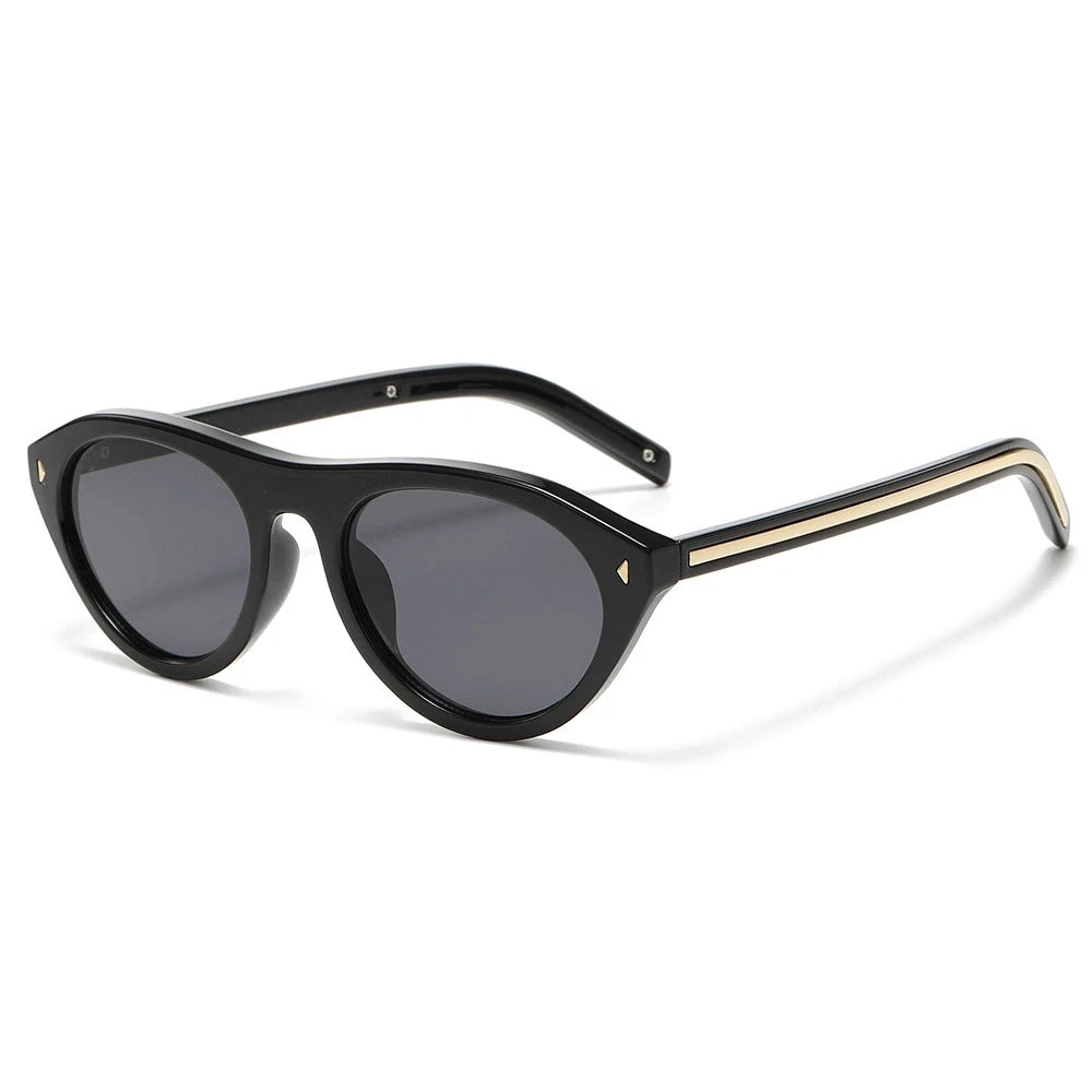 Women Cat Eye Sunglasses Retro Oval Y2K UV400 Shades