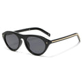 Women Cat Eye Sunglasses Retro Oval Y2K UV400 Shades