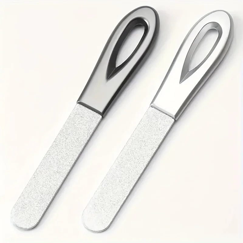 Stainless Steel Diamond Nail File Durable for Finger Toe Thick Nails