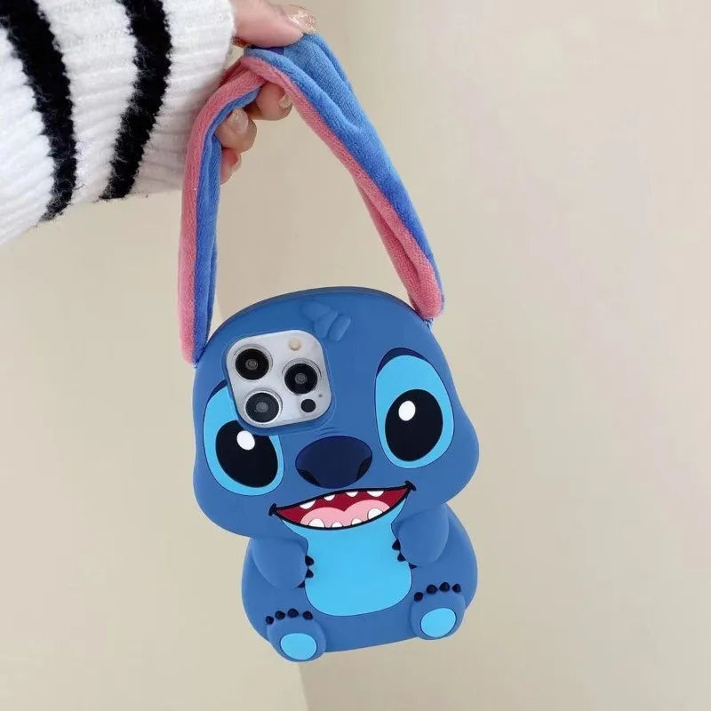 Disney Stitch Big Ear Silicone Shockproof iPhone Case