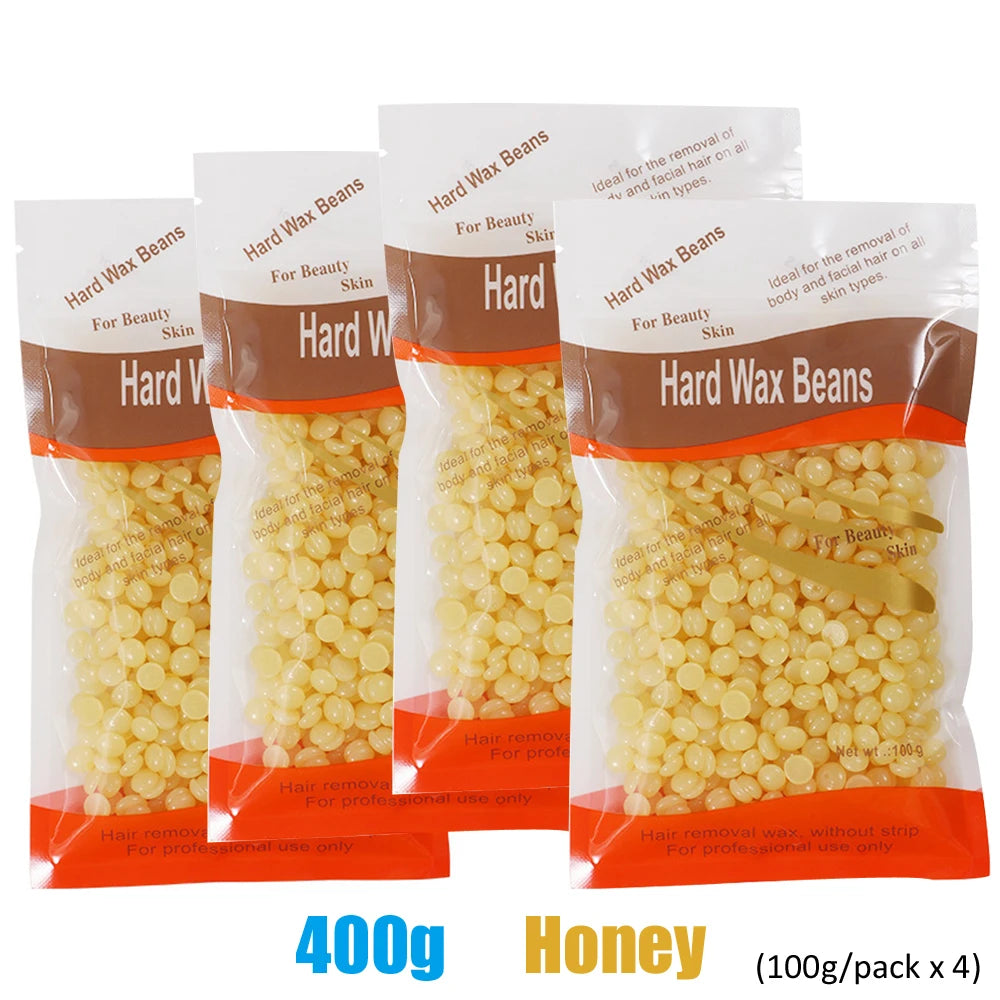 Hard Wax Beans – 500g Hair Removal Wax for Face, Legs & Body, No Strip Needed