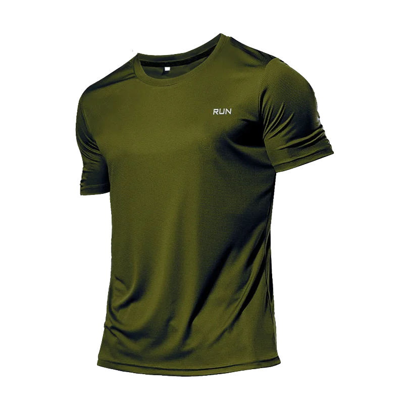 Men Multicolor Sport T Shirt Quick Dry Gym Running Fitness Jersey