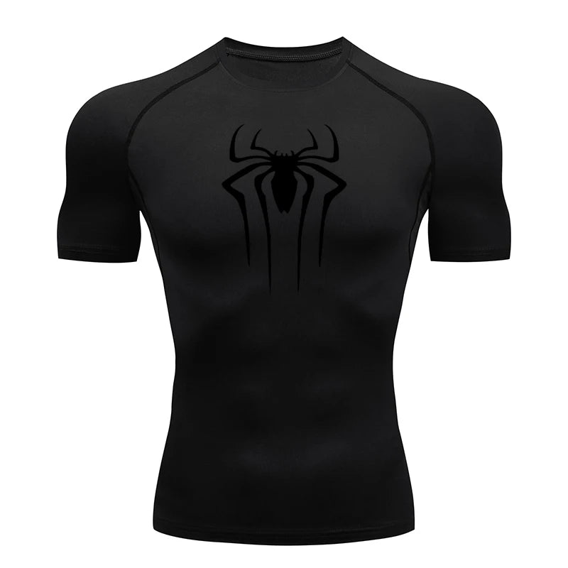 Men Compression Short Sleeve Quick Dry Gym Running Fitness T Shirt