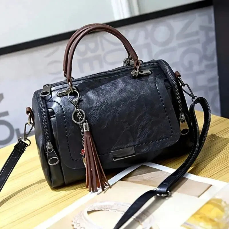Women Tassel Shoulder Bag Large Capacity Handbag