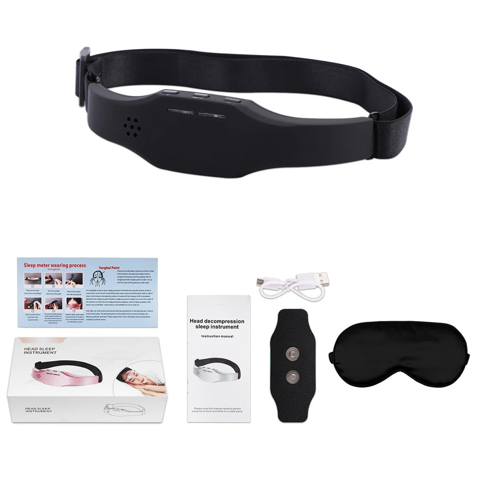 Smart Electric Head Massager Sleep Mask with Relaxation and Stress Relief