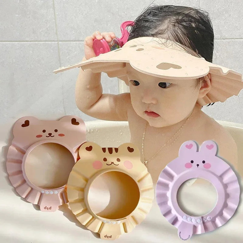 Adjustable Baby Shower Cap Ear Eye Protection