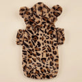 Leopard Dog Hoodie with Ears for Small Medium Dogs