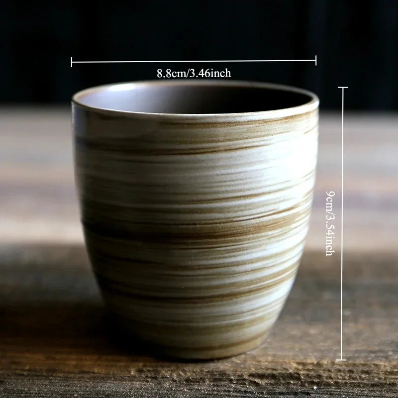 Stoneware Coffee Mug Kiln Fired Gradient Large Water Cup