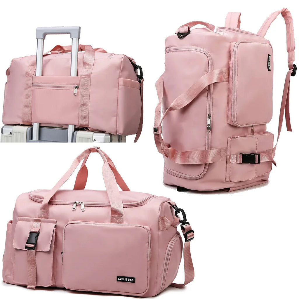 Waterproof Gym Bag Women Travel Duffel Wet Dry Swimming Shoulder Fitness Weekender Bag