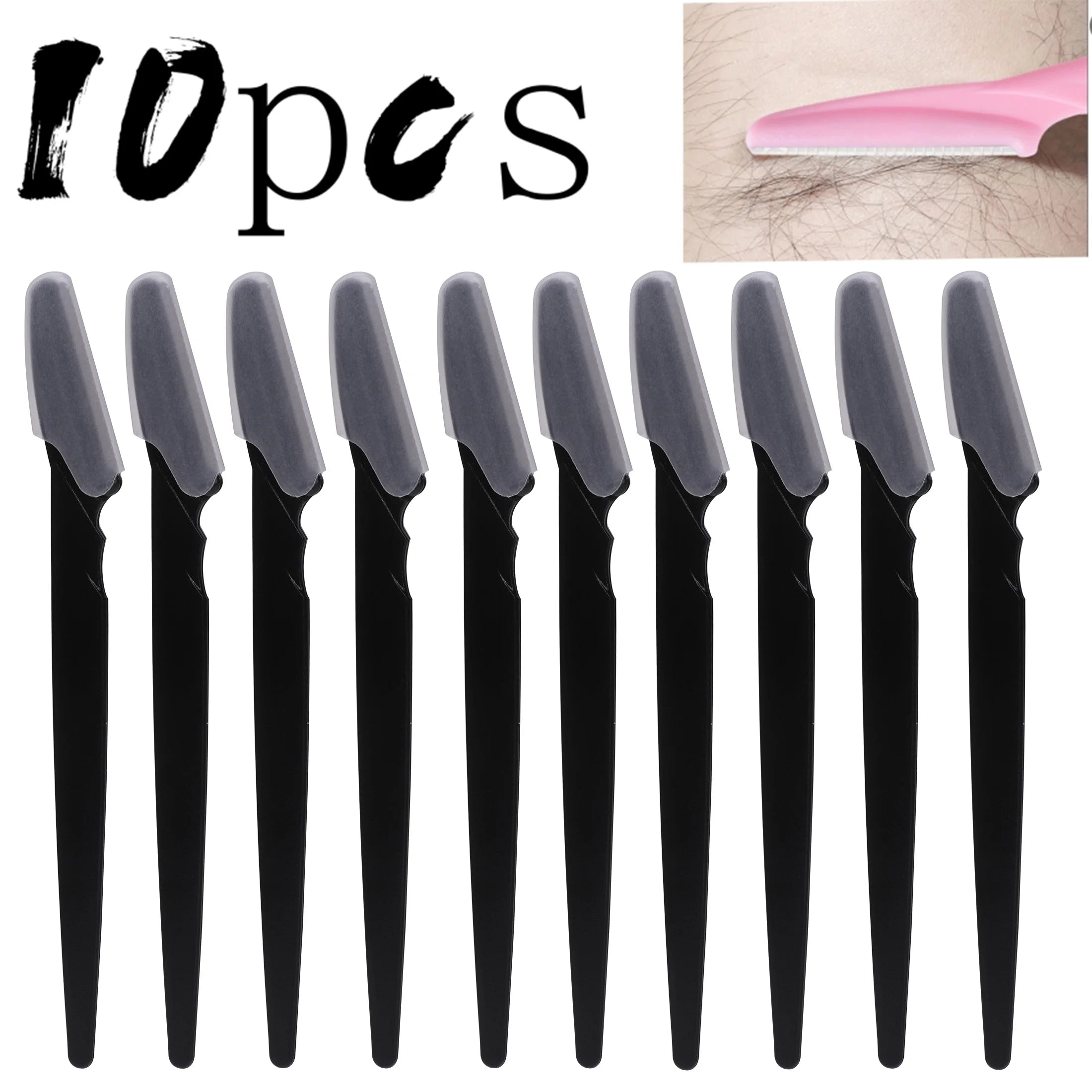 Wholesale Eyebrow Razor Face Shaver 5-40pcs Women Men Hair Trimmer Safe Cover