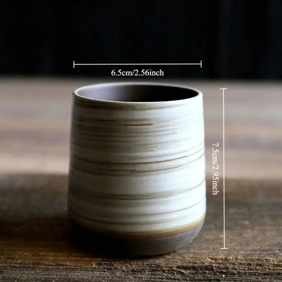 Stoneware Coffee Mug Kiln Fired Gradient Large Water Cup