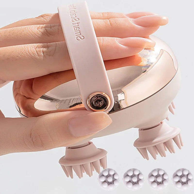 Rechargeable Scalp Massager Waterproof Head and Body Stress Relief