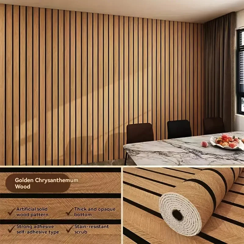 Brown Grid Peel and Stick Wallpaper Waterproof Faux Plaid Wall Ceiling Decor