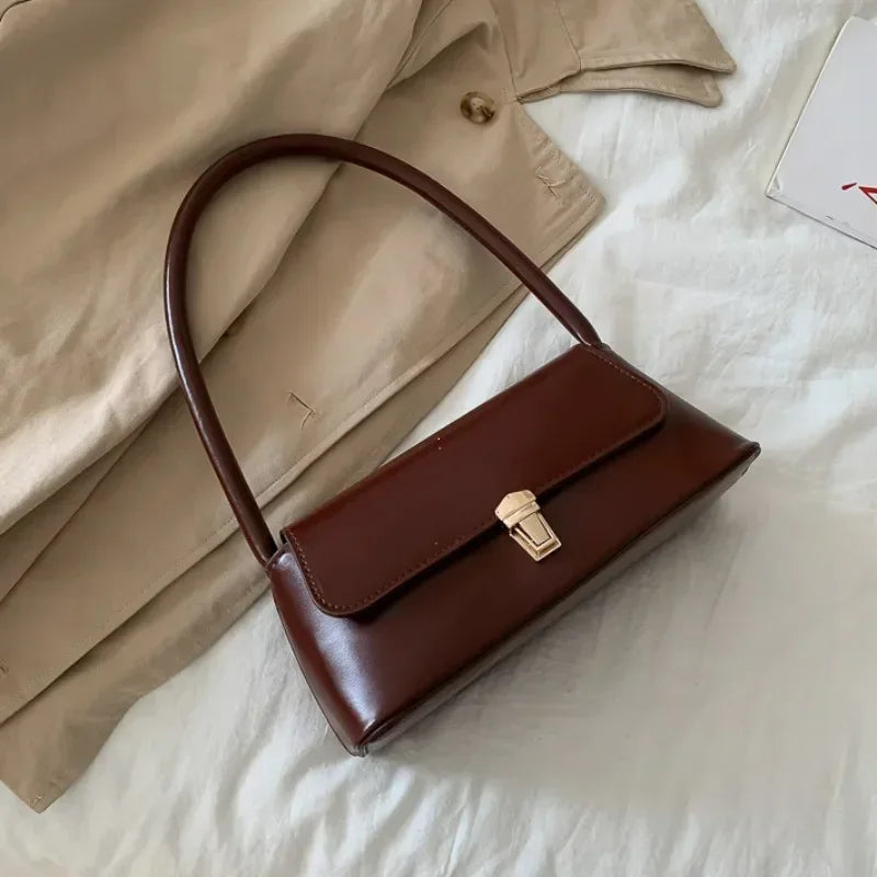 Women Crossbody Shoulder Bag Fashion Solid Color Underarm Purse