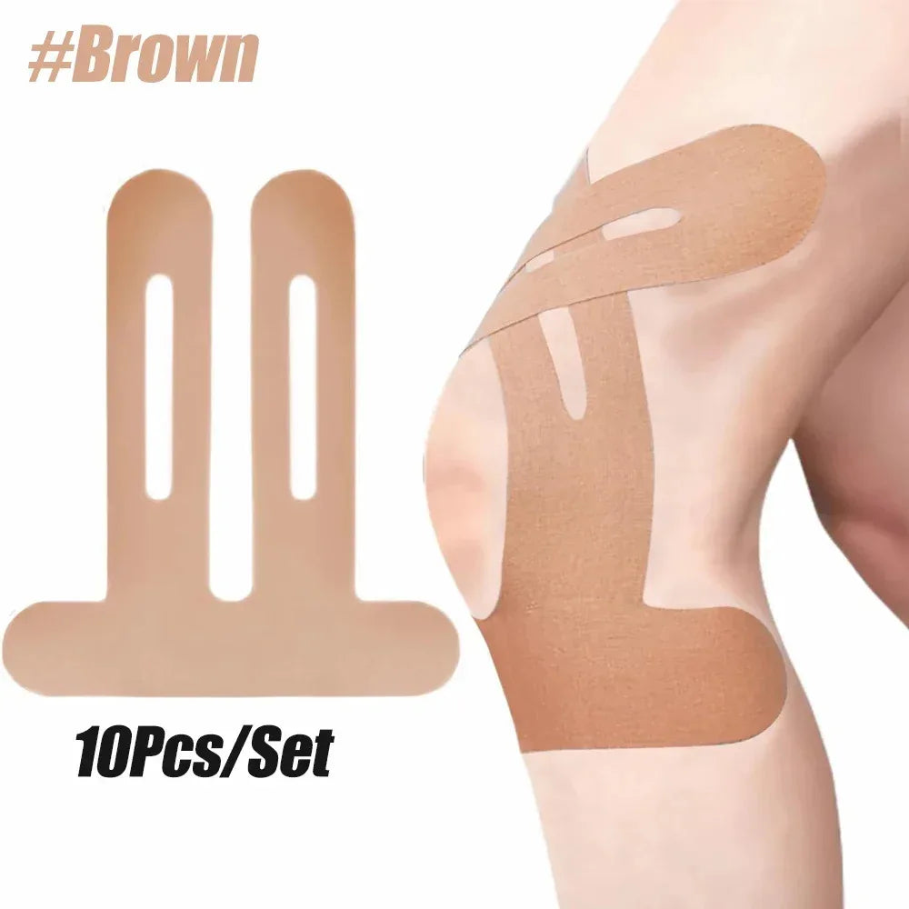 Pre Cut Kinesiology Knee Tape Support Waterproof Elastic Athletic Pain Relief Tape