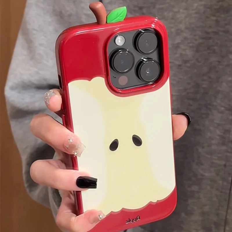 3D Apple Core Anti Drop Anti Scratch iPhone Case