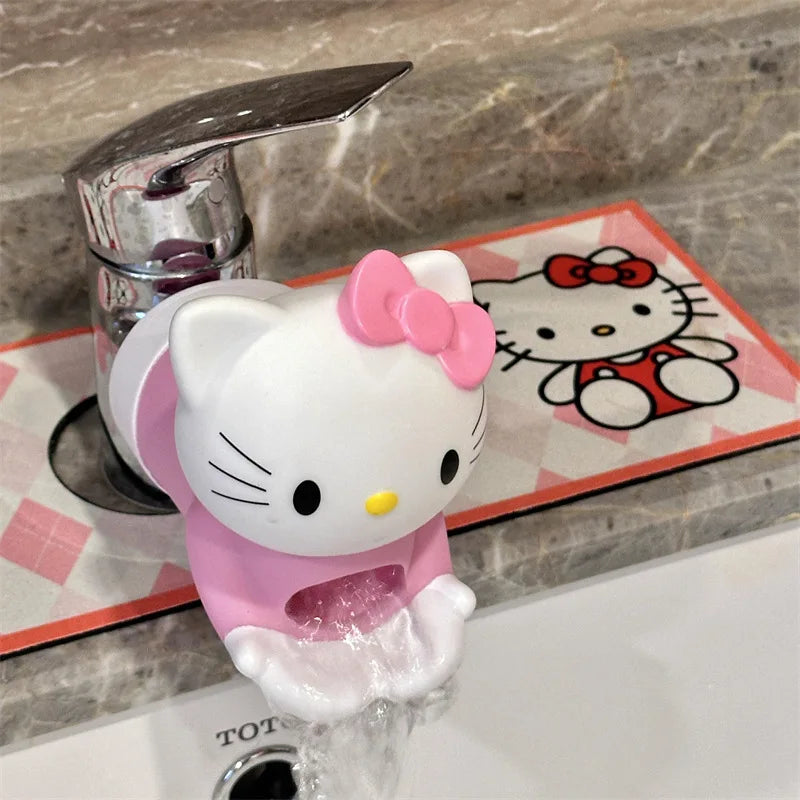 Hello Kitty Faucet Extender Splash Proof Sink Water Tap Extension Cute Bathroom Accessory