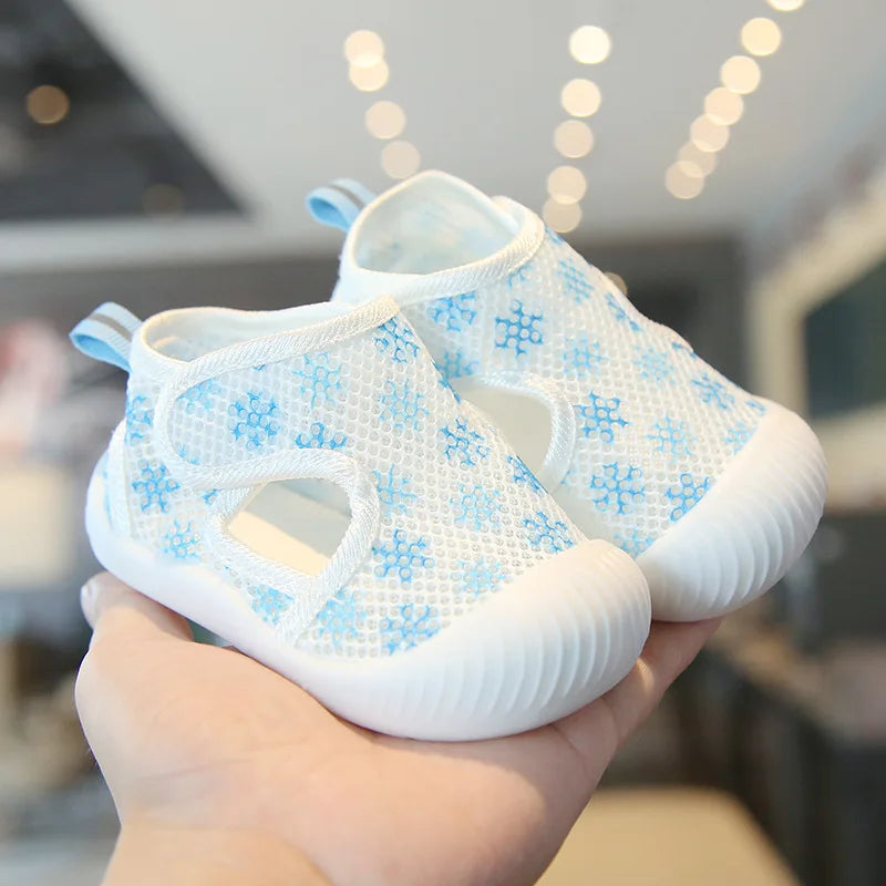 Kids Breathable Mesh Walking Shoes Soft Sole 1 3 Years