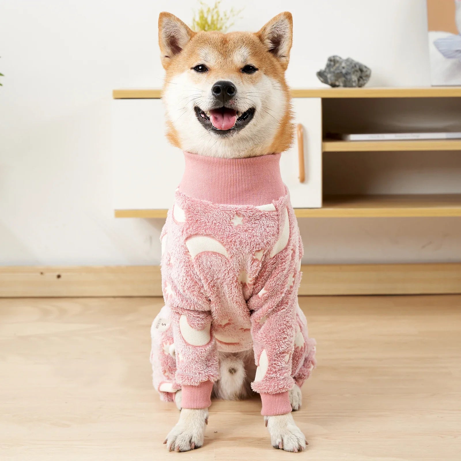 Dog Winter Pajamas Warm Four Leg Jumpsuit for Medium Large Dogs