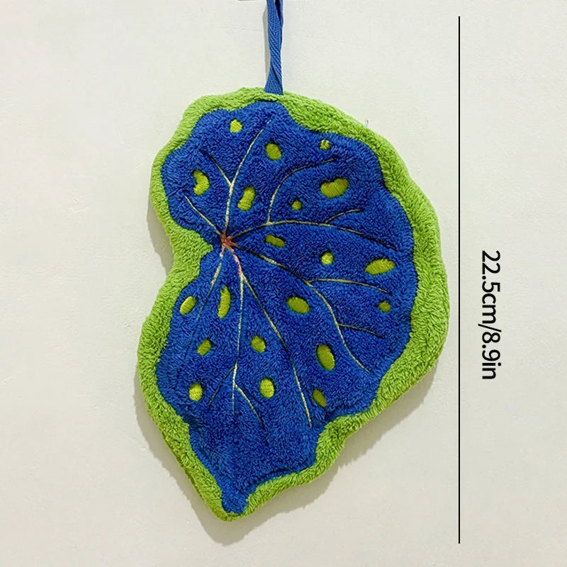 Super Absorbent Hand Towel Kitchen Bathroom Hanging Cleaning Cloth Handkerchief