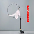 Cat Feather Teaser Toy with Bell and Suction Cup