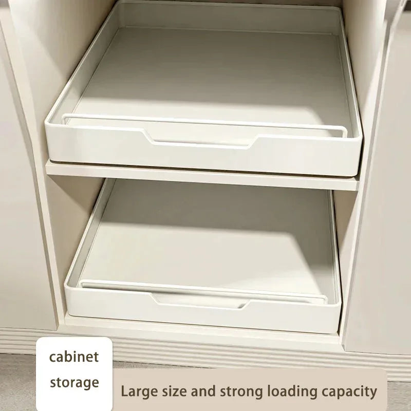Pull Out Kitchen Storage Rack Sliding Drawer Spice Organizer Shelf Cabinet Tray