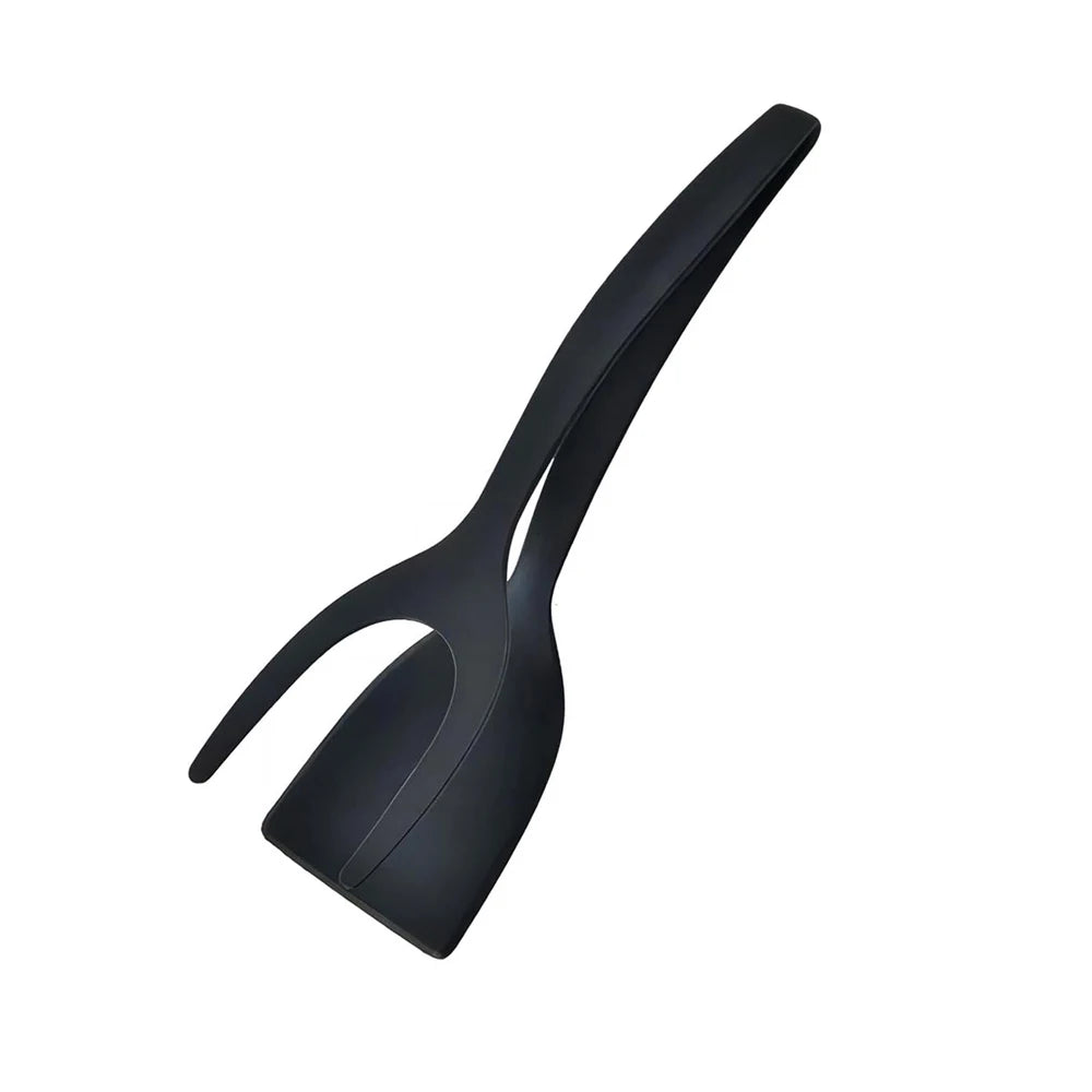 New 2 in 1 Grip Flip Spatula Tongs Egg