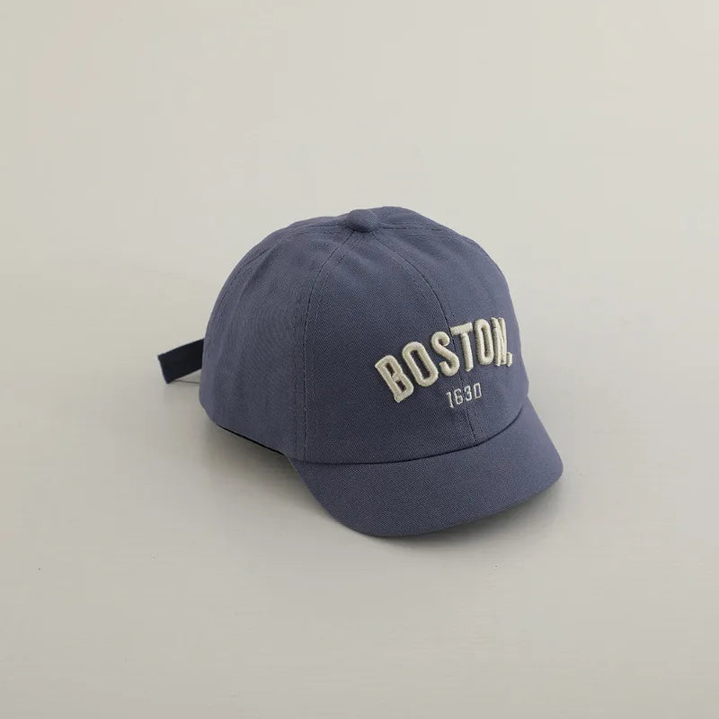Kids Embroidery Baseball Cap Cotton Sun Hat Letter Peaked Cap Boys Girls Casual