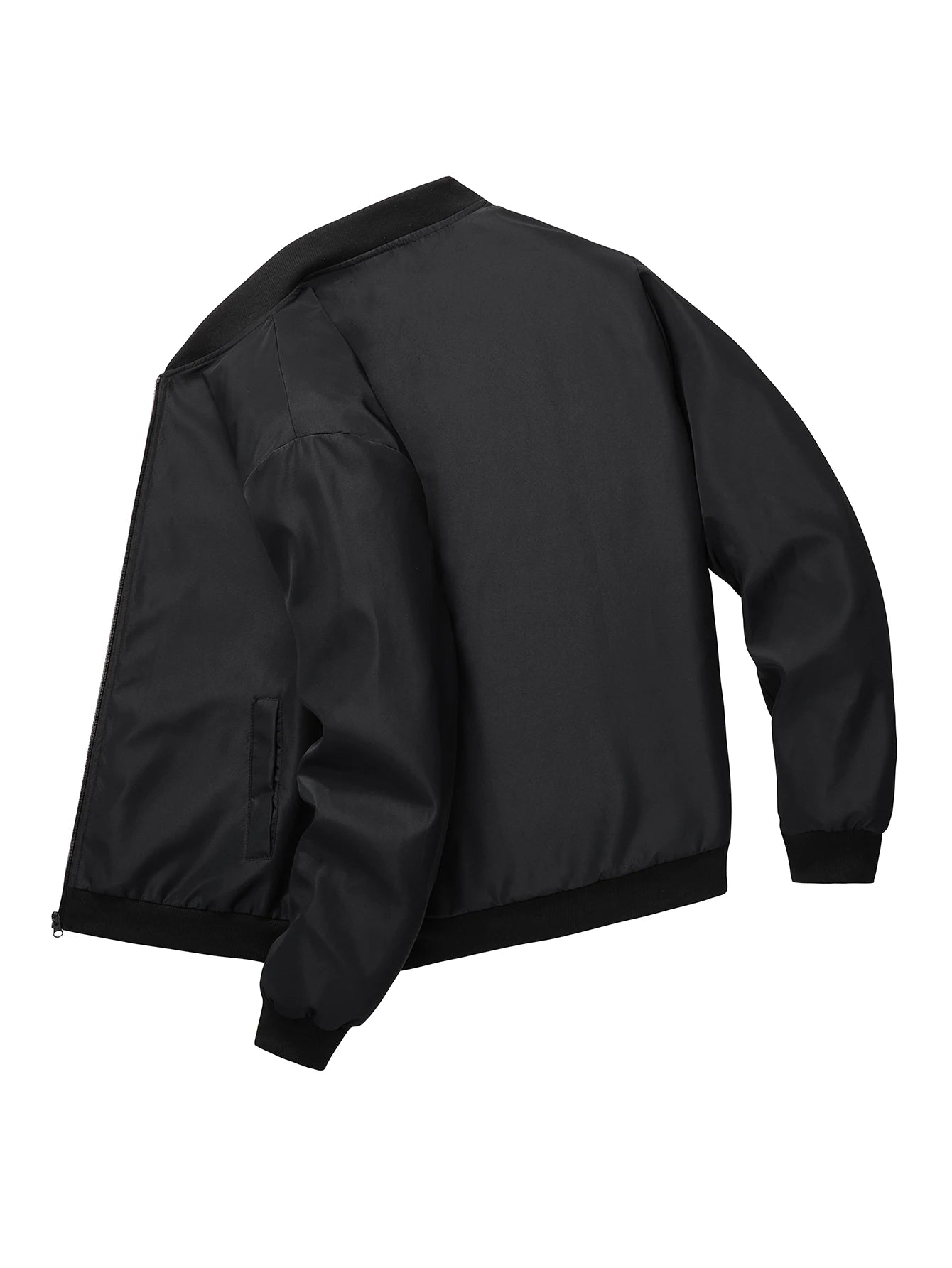 Men Baseball Collar Jacket Casual Lightweight Coat