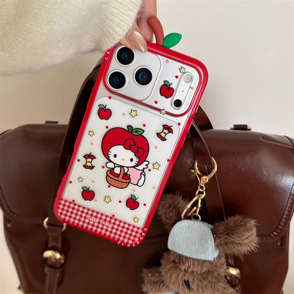 Cute Hello Kitty Clear Silicone Shockproof Pink iPhone Case