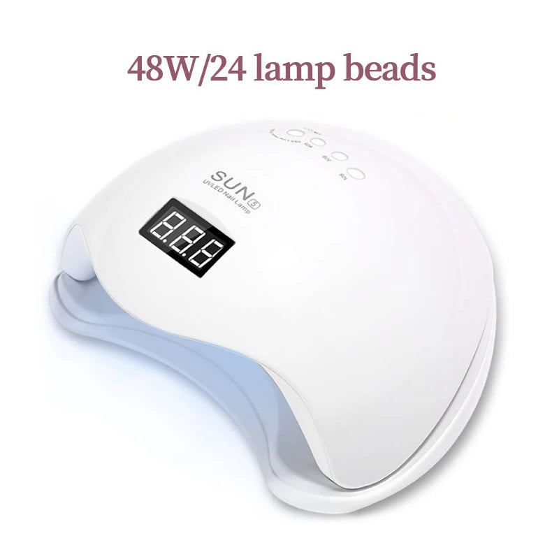 UV LED Nail Lamp – Professional Gel Nail Dryer with Timer & Auto Sensor