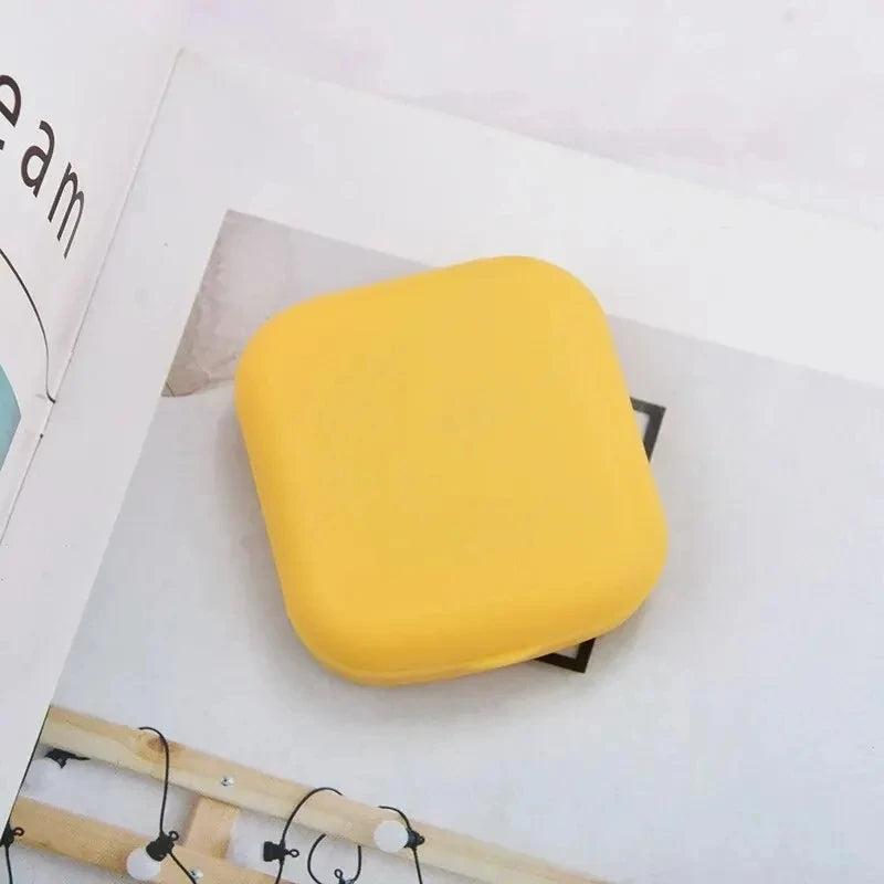 Mini Contact Lens Case with Mirror Travel Kit
