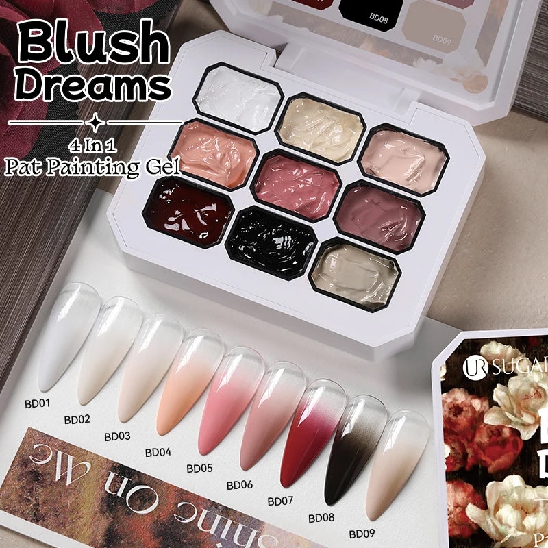 Gradient Nail Art Gel Kit – 4-in-1 Color Painting Gel Set for Ombre & DIY Nail Design