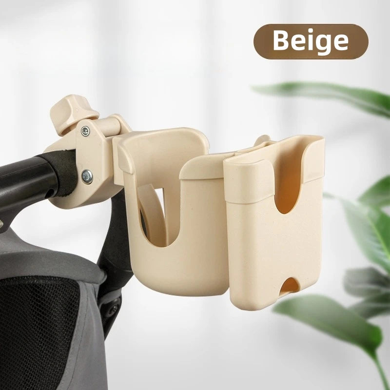 Stroller Cup Holder Anti Slip Bottle Holder with Phone Mount
