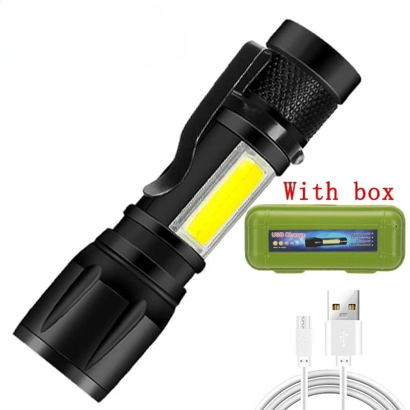 Ultra Bright LED Flashlight 2000LM Rechargeable