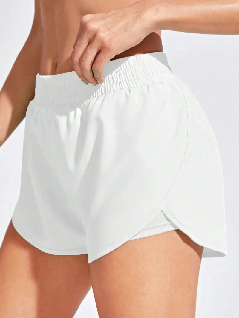 Women Yoga Shorts Elastic Fitness Running Gym Sport Shorts Workout Leggings