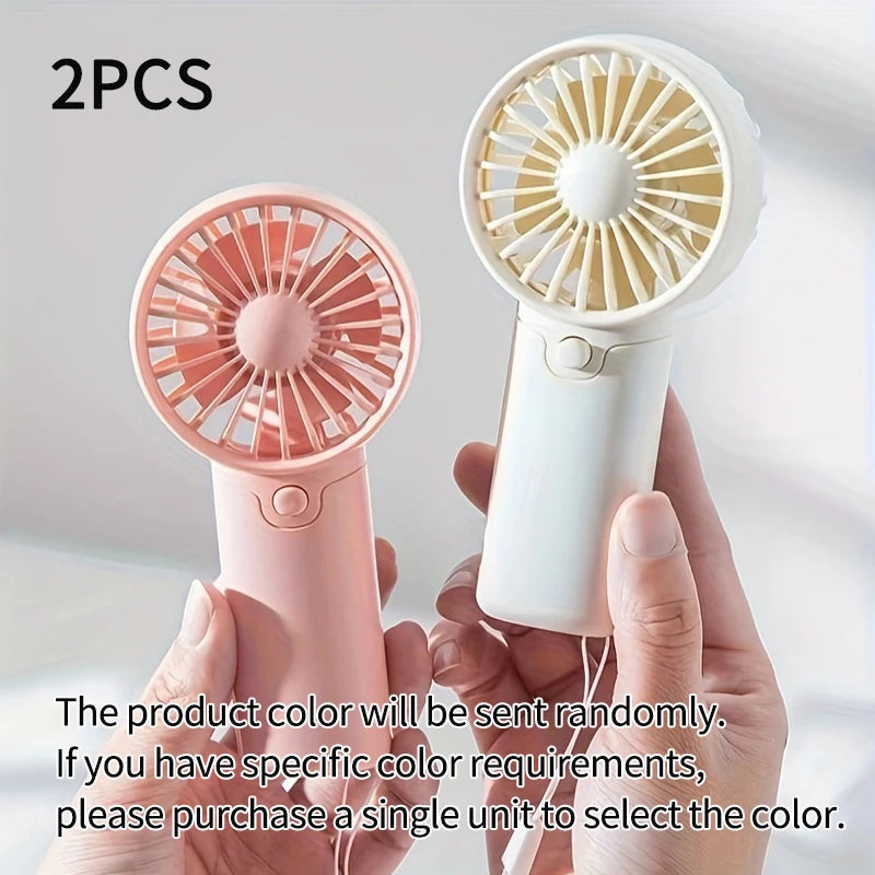 Mini Portable Handheld Fan – Rechargeable Pocket Fan, Lightweight & Low Noise Cooling Fan