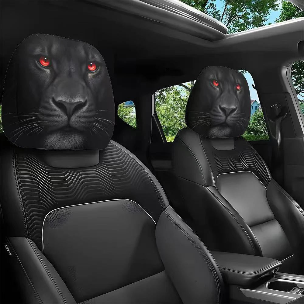 Funny Car Headrest Cover Cartoon Eyes Seat