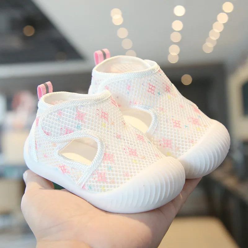 Kids Breathable Mesh Walking Shoes Soft Sole 1 3 Years