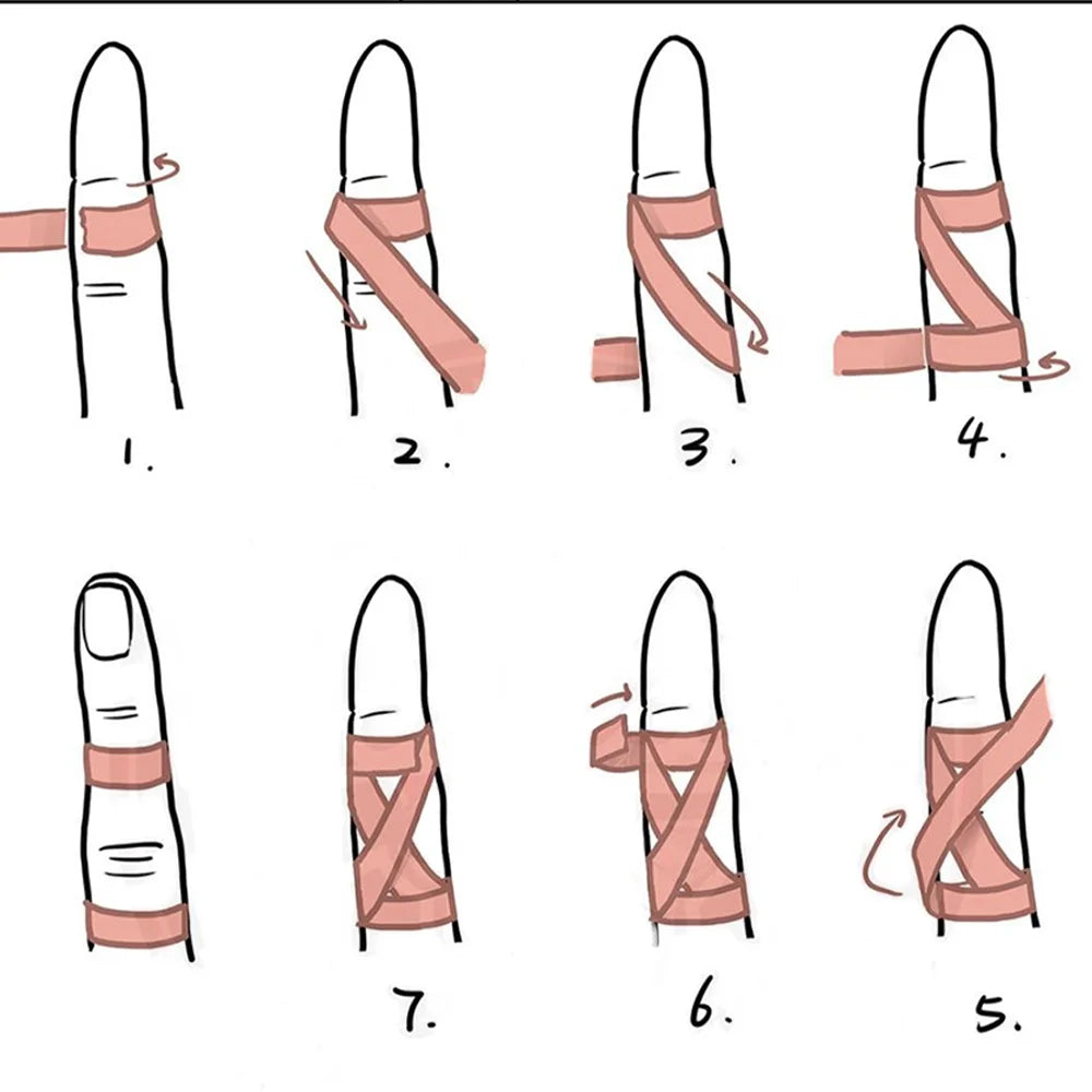 Finger Tape Elastic Self Adhesive Sports Bandage Jiu Jitsu Climbing Support Wrap
