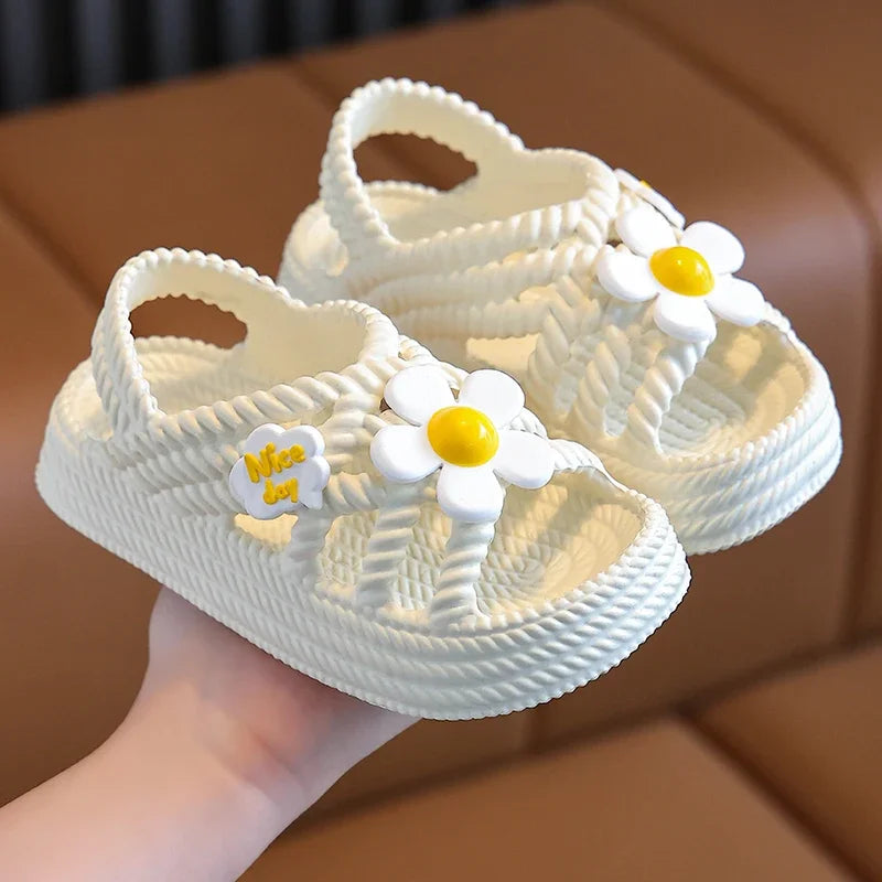 Kids Summer Slippers Soft Sole Anti Slip Beach Sandals for Boys Girls