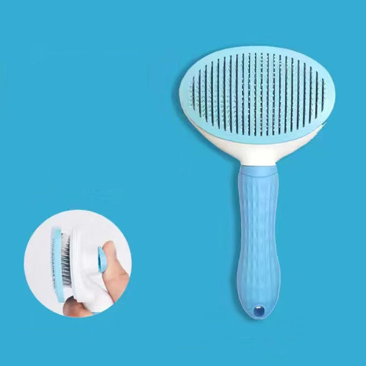 Pet Grooming Brush – Self-Cleaning Slicker Brush for Cats and Dogs