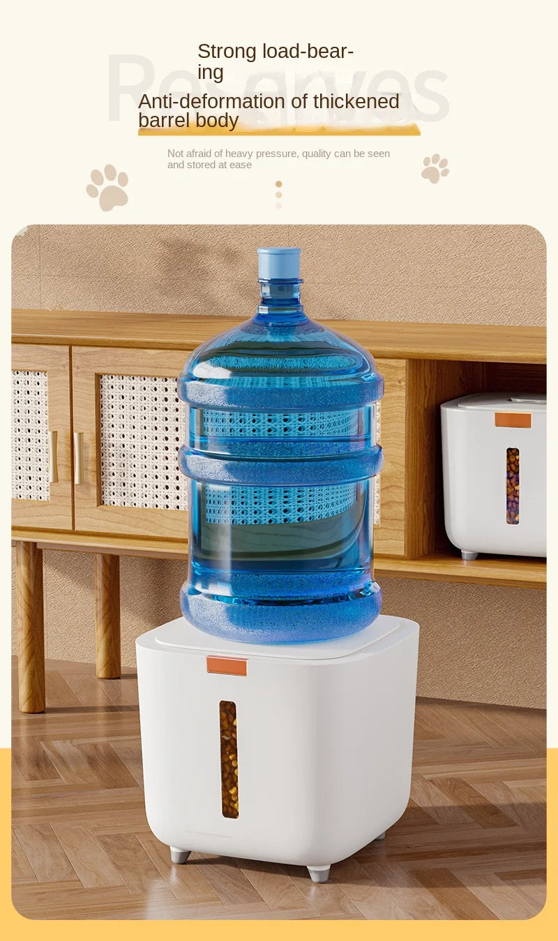 Pet Food Storage Barrel Airtight Moisture Proof Cat Dog Food Container
