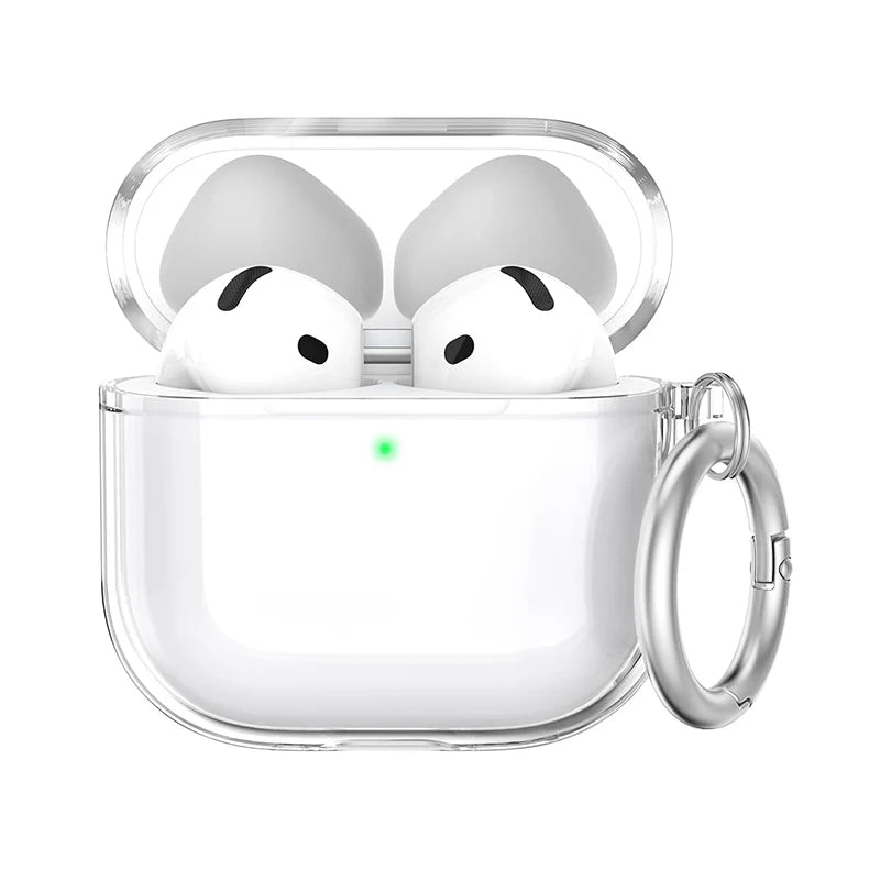 AirPods 1/2/3/4/Pro/Pro 2 Cute Bow Glitter Case with Butterfly Charm Keychain Protective Cover