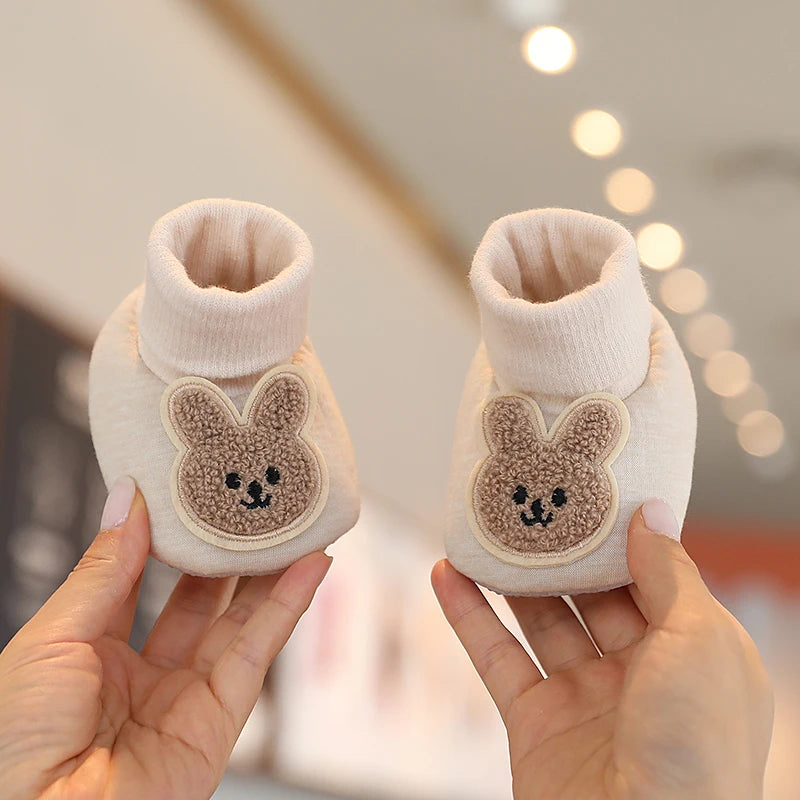 Baby Boys Girls Cute Cartoon Winter Booties Warm Non Slip First Walker Shoes