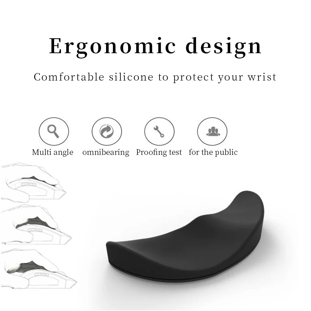 Left Hand Silicone Wrist Rest Pad for Logitech MX Master 3S Ergonomic Palm Support Mat