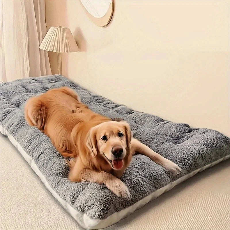 Large Plush Dog Bed Soft Pet Mat Cozy Washable Dog Sofa Bed for Small Medium Large Dogs