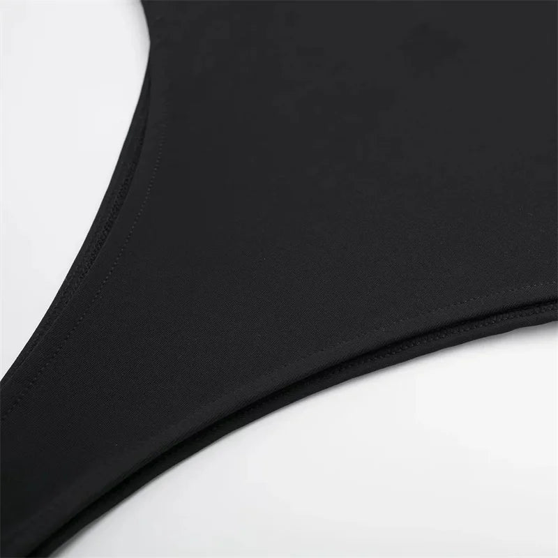 Women Backless Tight Bodysuit Sexy One Piece Jumpsuit Lingerie Outfit