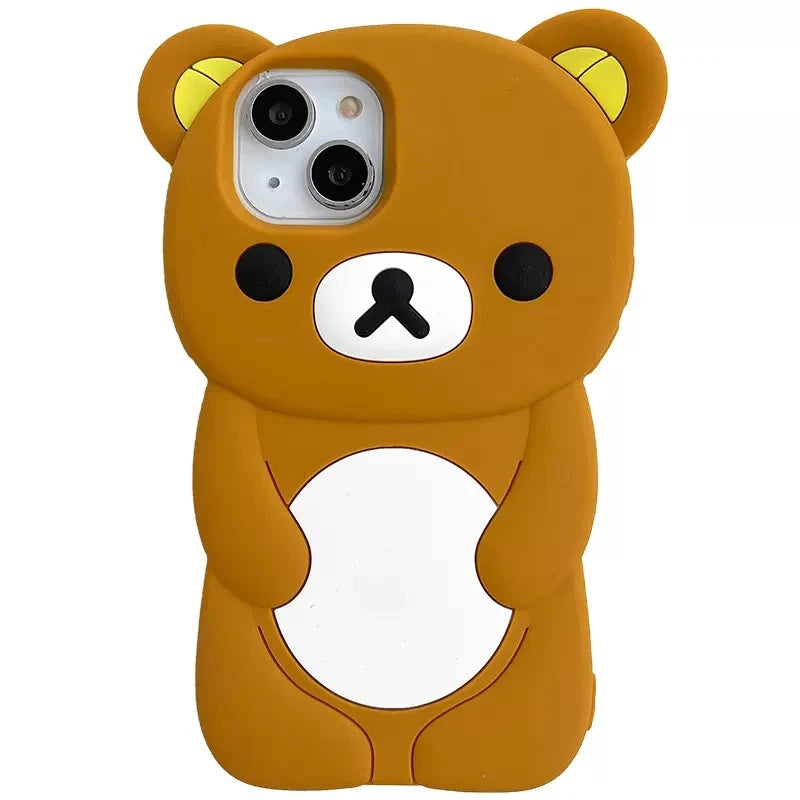 Rilakkuma Bear Silicone Soft iPhone Case