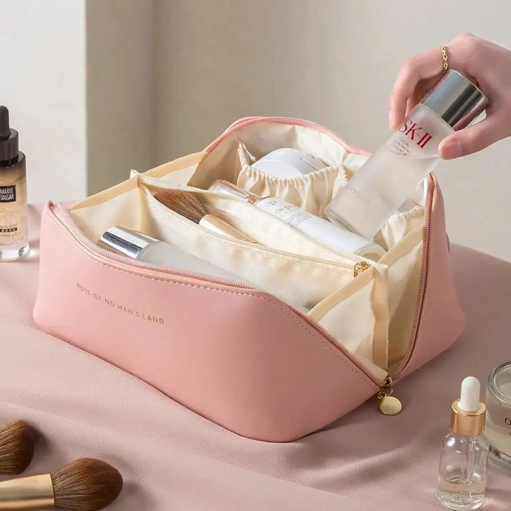 Travel Makeup Organizer Bag Cosmetic Toiletry Case